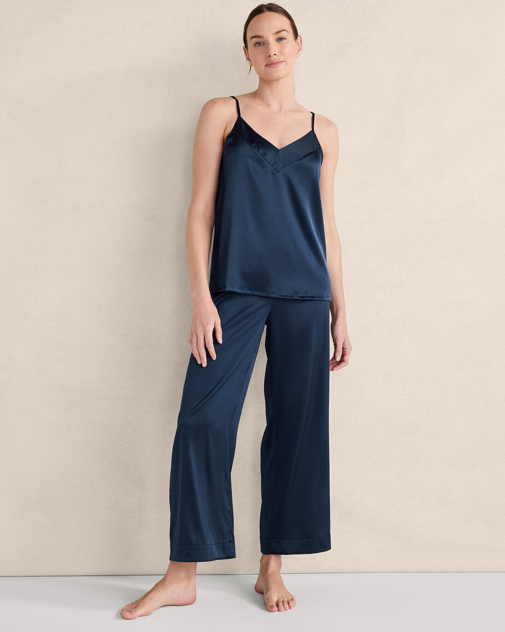 HAVEN Washable Silk Double V Sleep Cami 92% Silk 8% Spandex