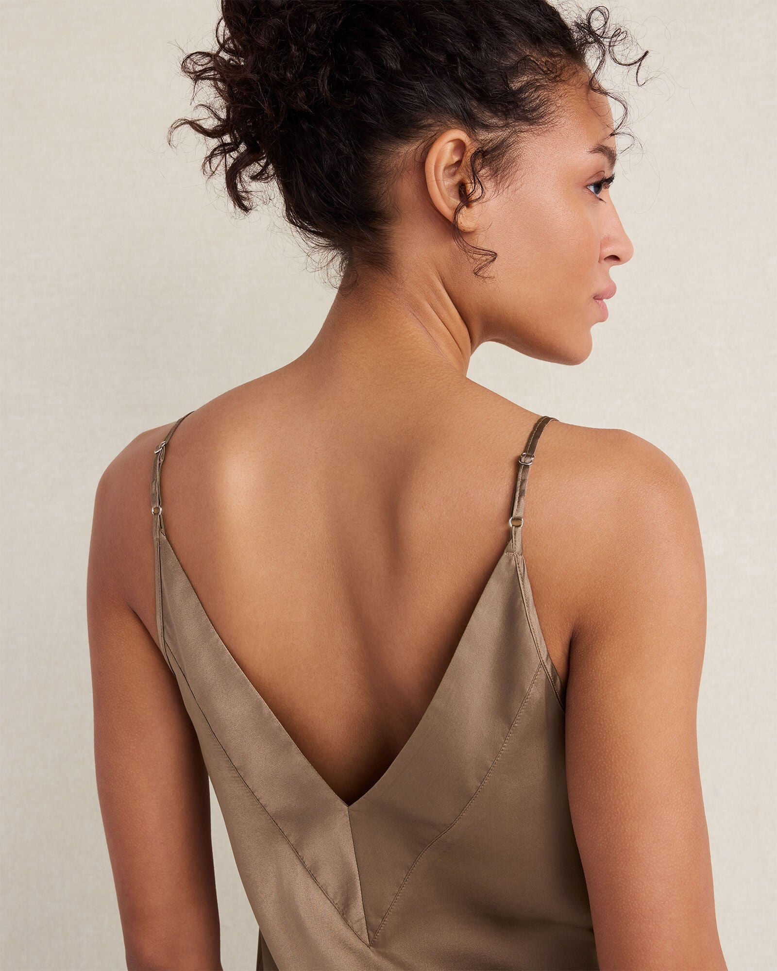 HAVEN Washable Silk Double V Sleep Cami 92% Silk 8% Spandex