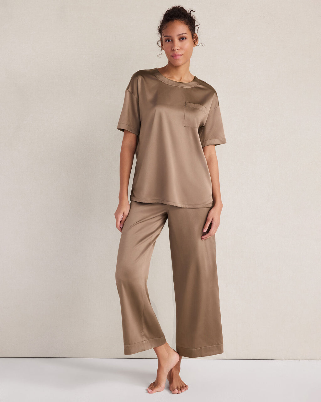 HAVEN Washable Silk Sleep Top 92% Silk 8% Spandex