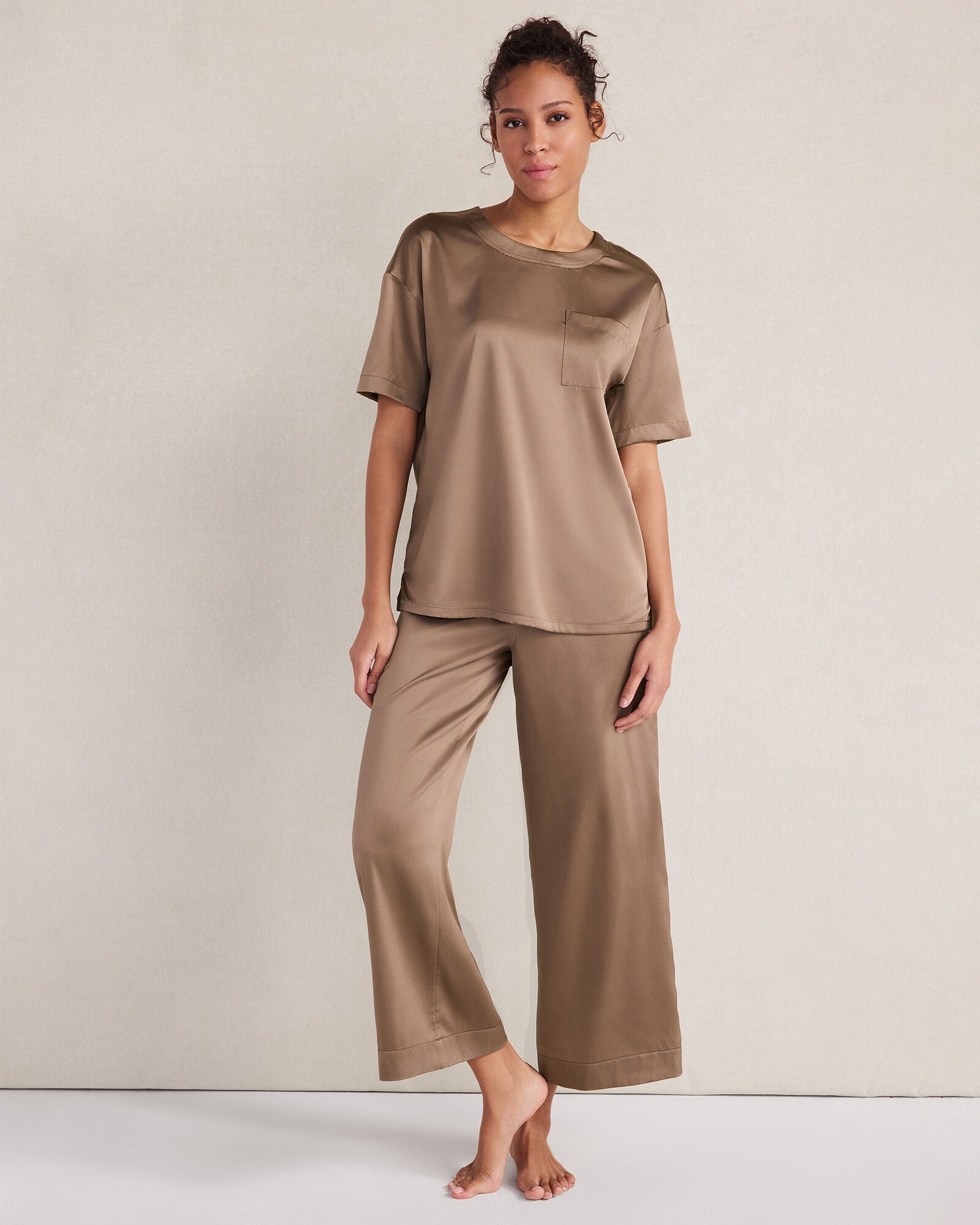 HAVEN Washable Silk Sleep Top 92% Silk 8% Spandex