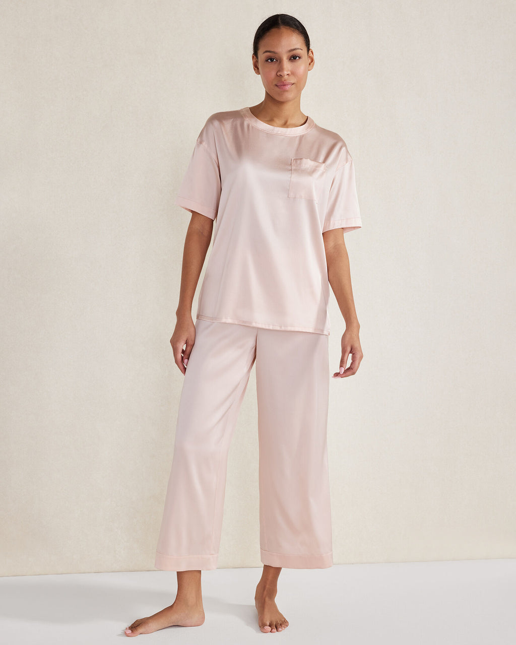 HAVEN Washable Silk Sleep Top 92% Silk 8% Spandex