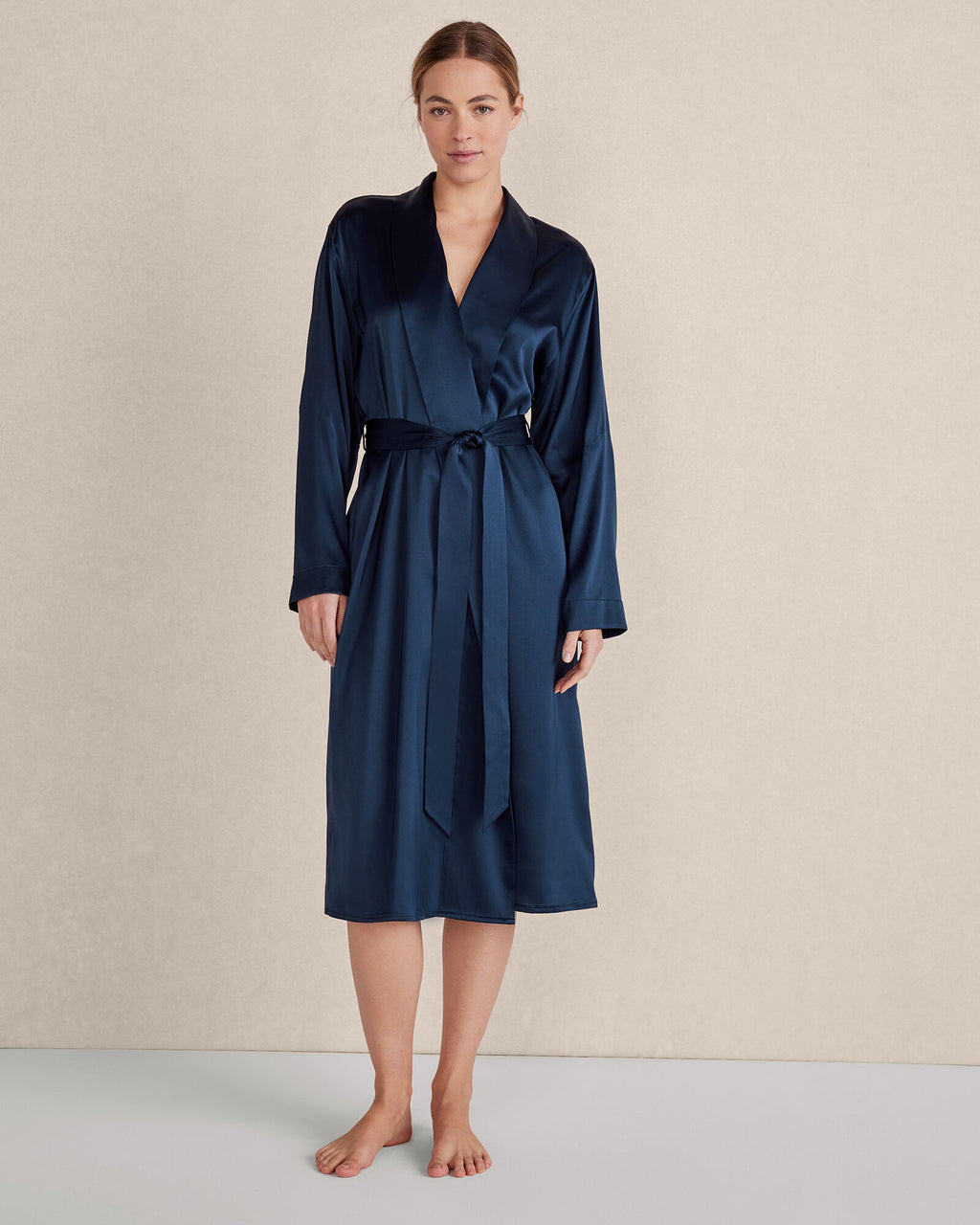 HAVEN Washable Silk Robe 92% Silk 8% Spandex