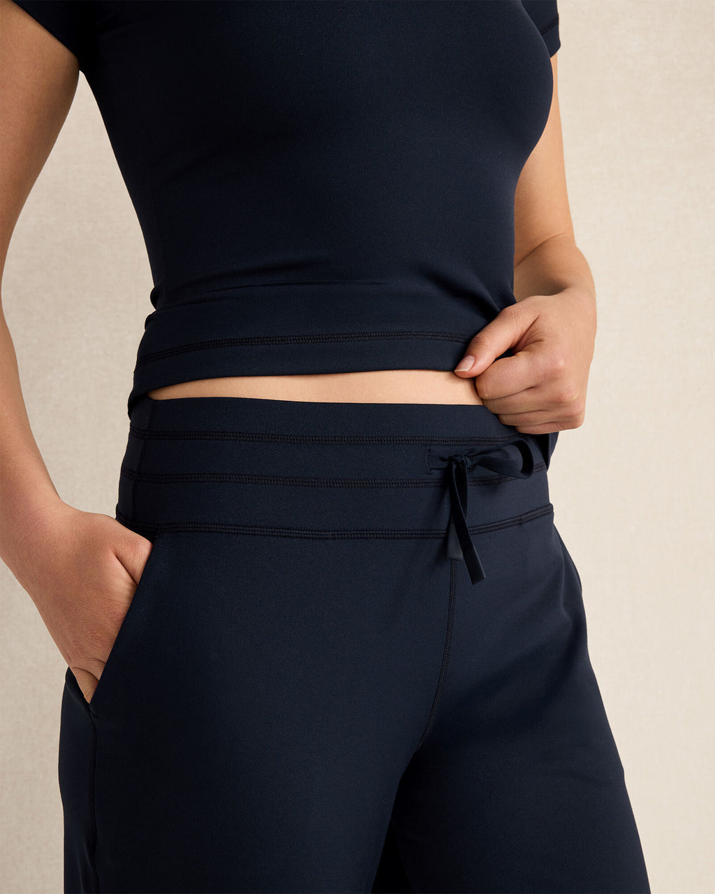 HAVEN Balance Drawstring Joggers 87% Recycled Nylon 13% Spandex