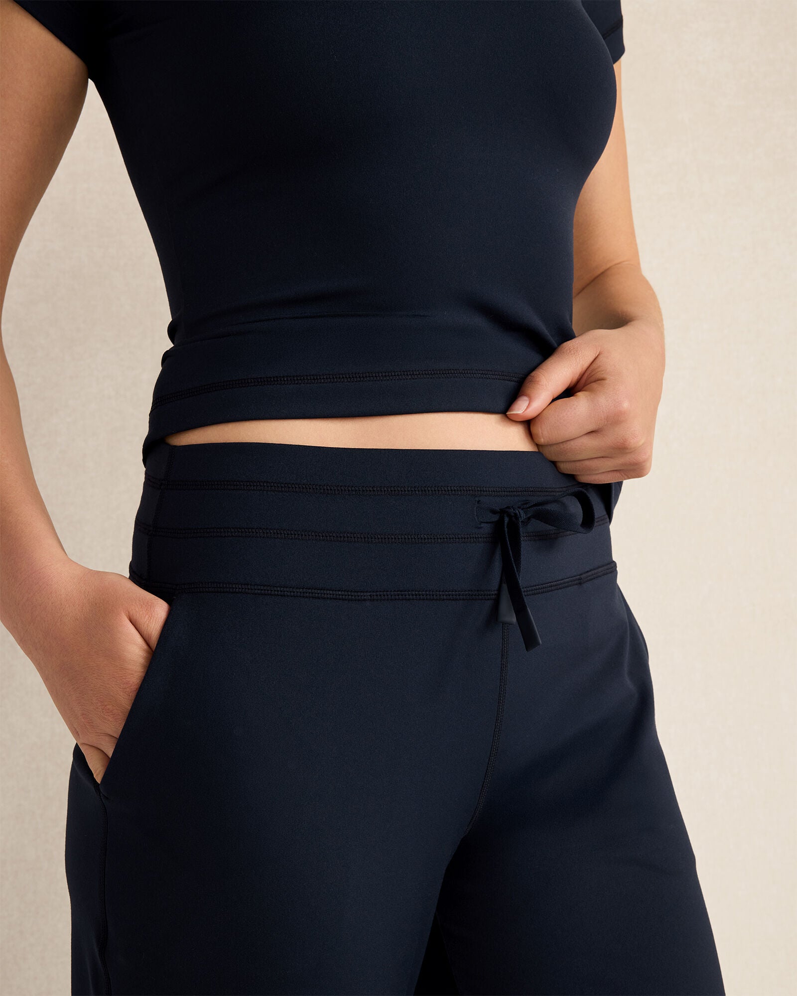 HAVEN Balance Drawstring Joggers 87% Recycled Nylon 13% Spandex