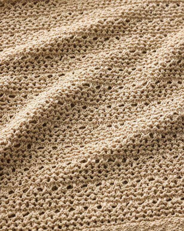 HAVEN Textured Cotton V-Neck Sweater 100% Cotton