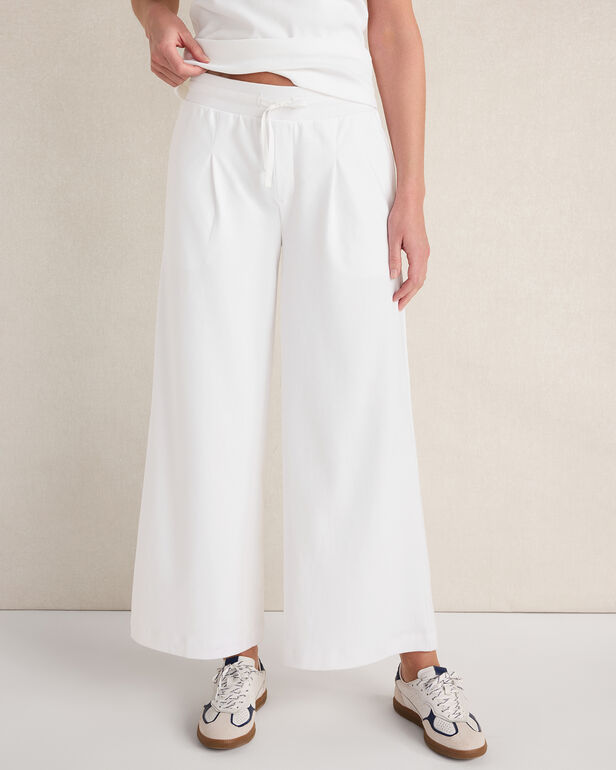 HAVEN Organic Cotton Interlock Pleated Pants 100% Organically Grown Cotton
