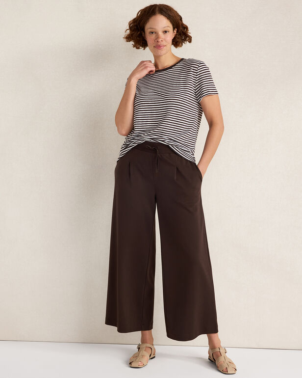 HAVEN Organic Cotton Interlock Pleated Pants 100% Organically Grown Cotton