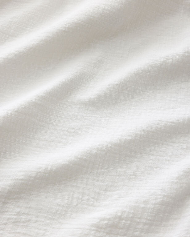 HAVEN Textured Cotton Gauze Collared Top 100% Cotton