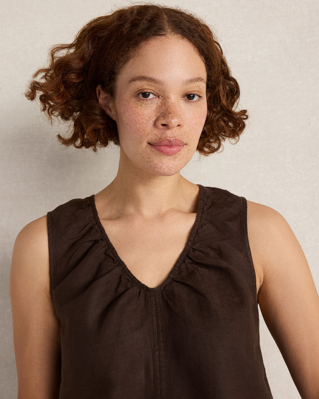 HAVEN Linen U-Neck Tank 100% Linen