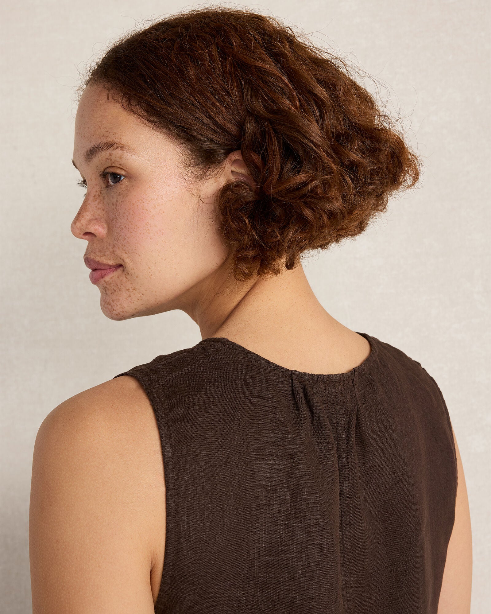 HAVEN Linen U-Neck Tank 100% Linen