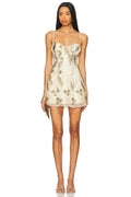 For Love & Lemons Opal Mini Dress 70% Polyester 30% Polyethylene