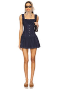 Frankies Bikinis Christa Denim Dress 50% Cotton 35% Polyester 15% Spandex