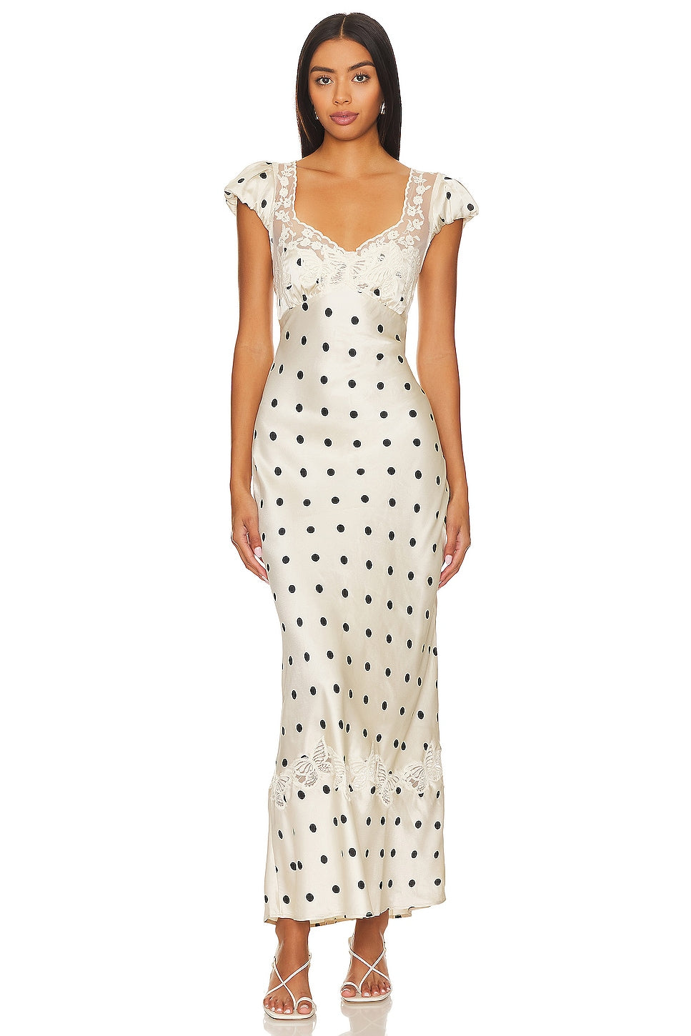 Free People Butterfly Babe Midi Dress 100% Polyester