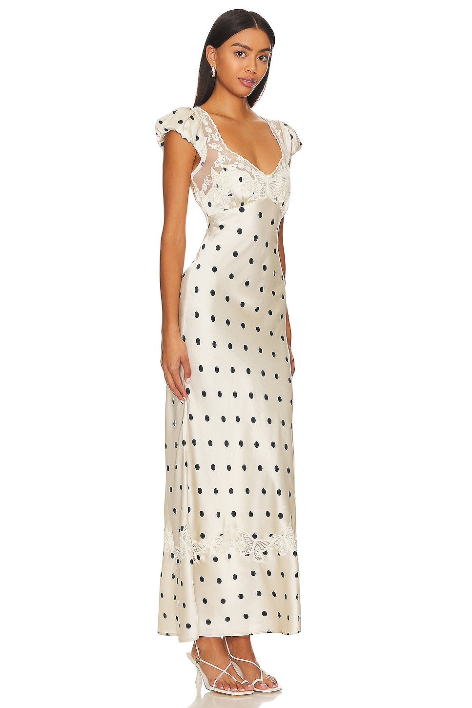 Free People Butterfly Babe Midi Dress 100% Polyester