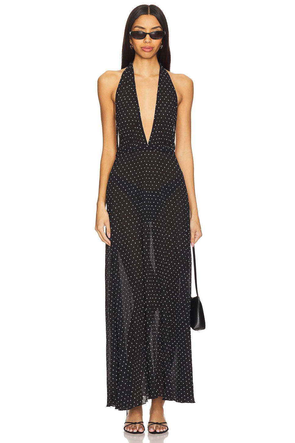 LIONESS District Maxi Dress 100% Polyester
