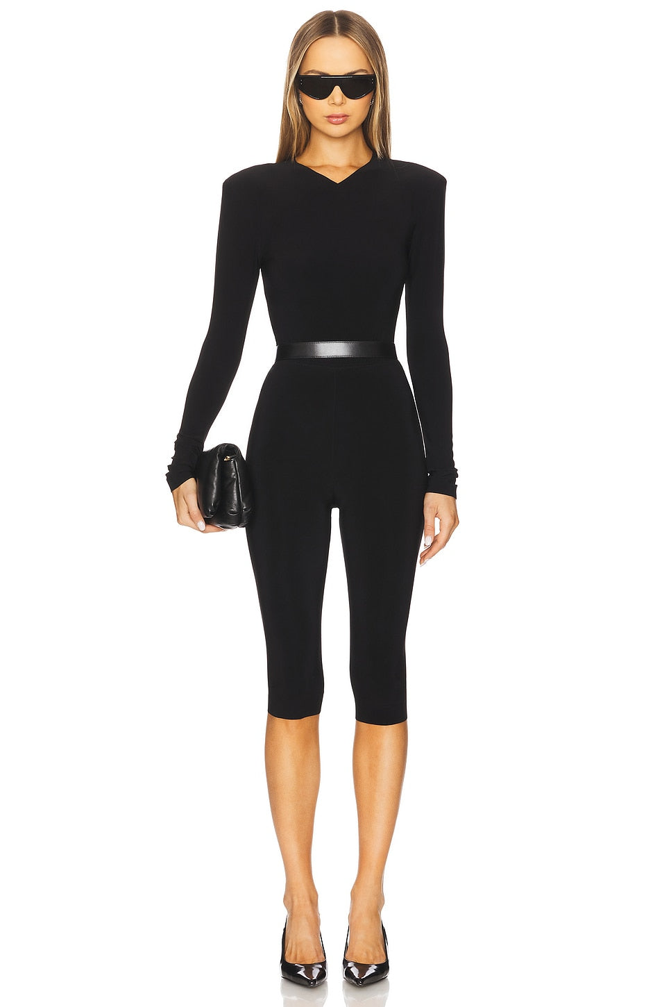 Norma Kamali Capri Legging 95% Polyester 5% Spandex