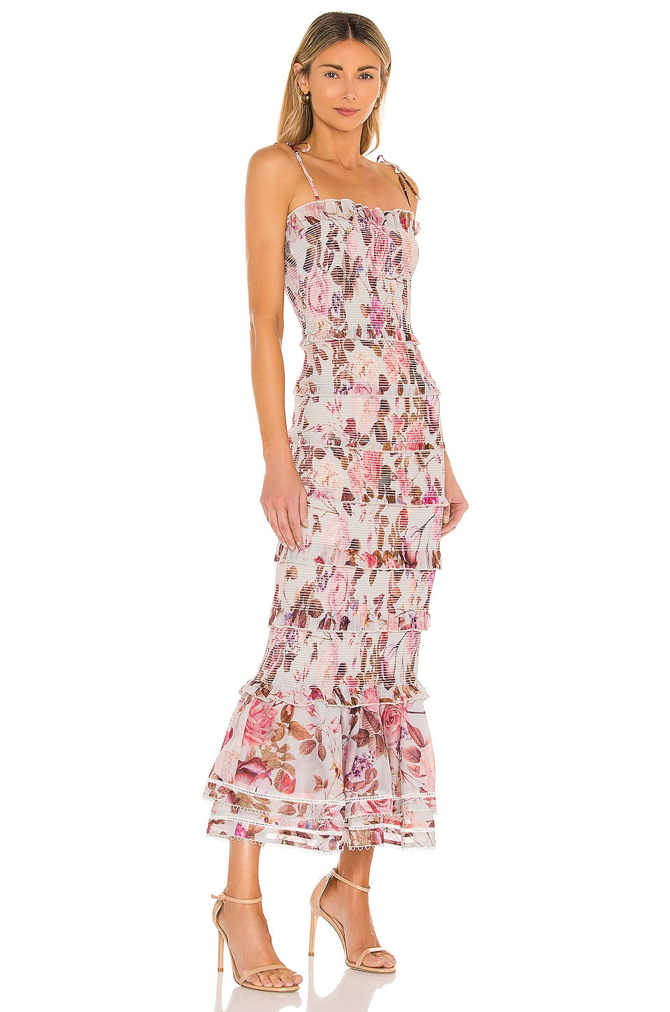 V. Chapman Geranium Maxi Dress 100% Polyester