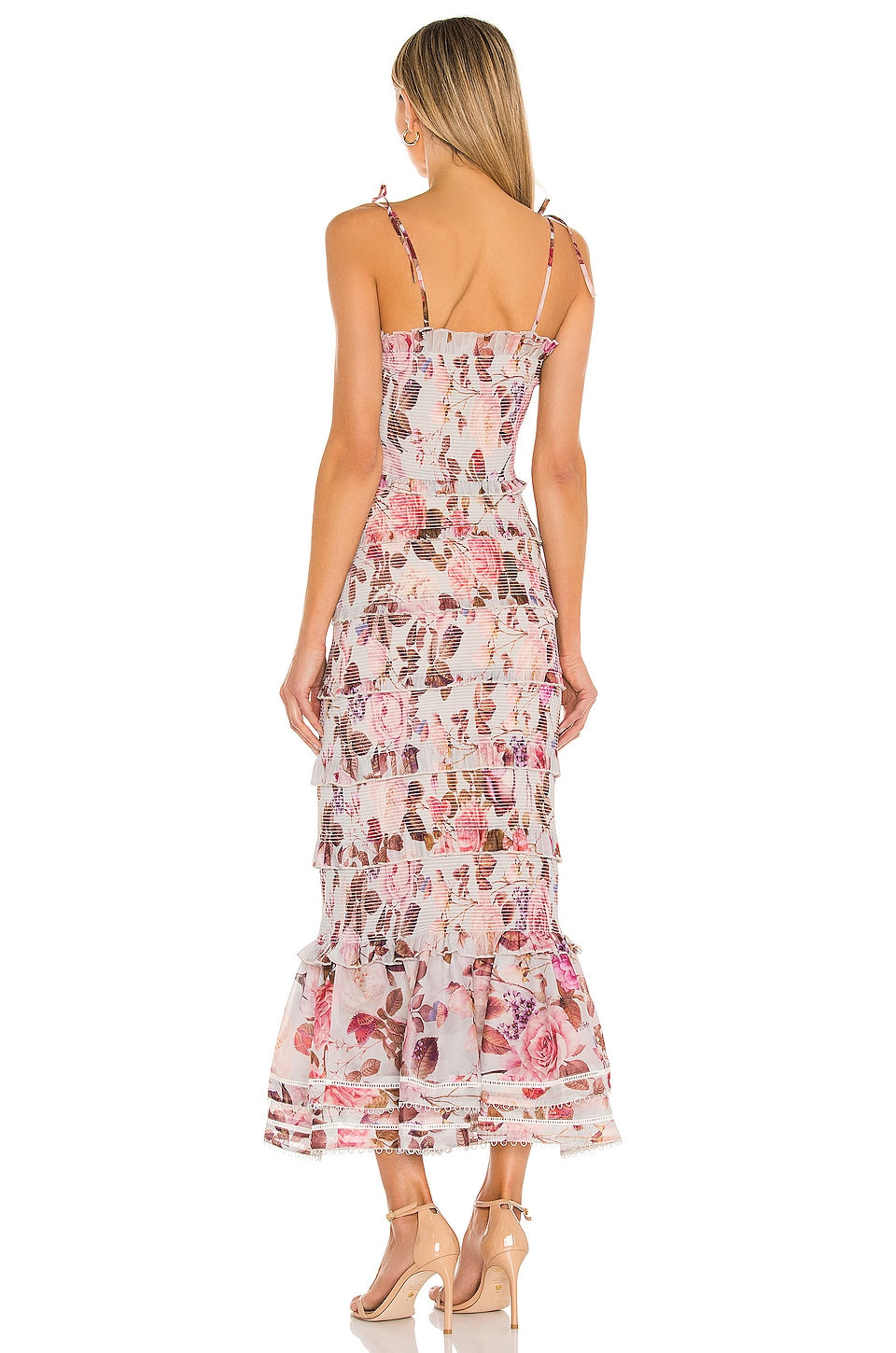 V. Chapman Geranium Maxi Dress 100% Polyester